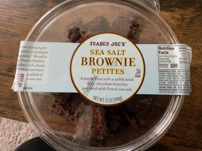 Trader Joe's Desserts - Sea Salt Brownie Petites