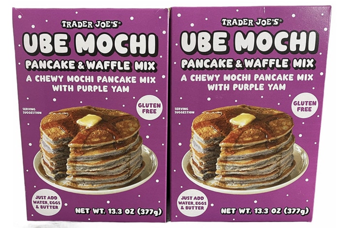 Trader Joes Mochi - Ube Mochi Pancake and Waffle Mix