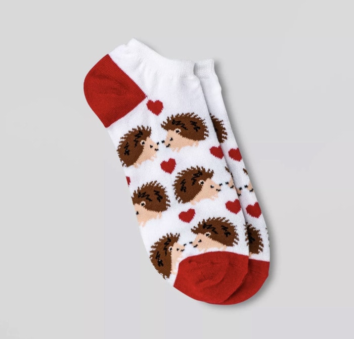 Target Valentine's Day 2022 - hedgehog socks