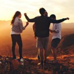How to make friends as an adult - four people hiking