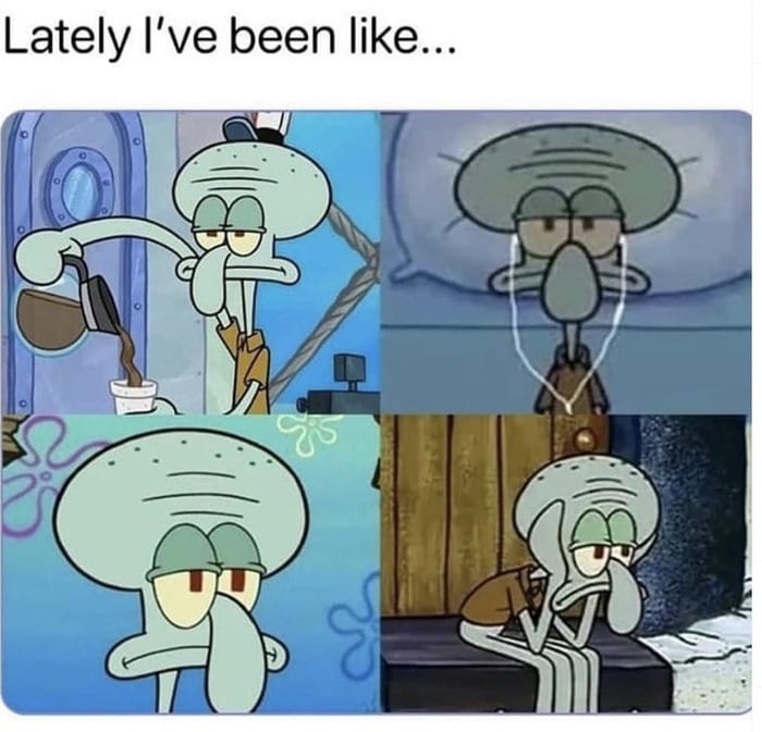 Can't Sleep Memes - squidward