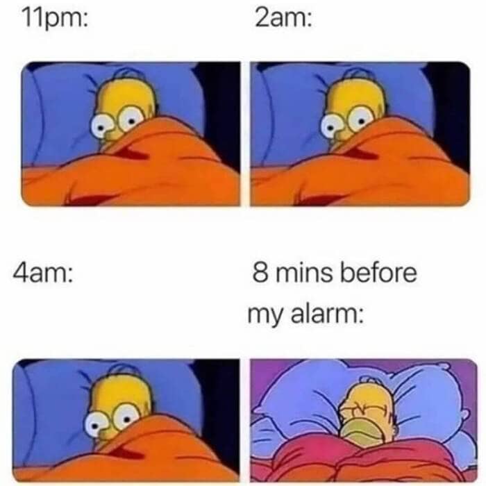 Can't Sleep Memes - homer simpson