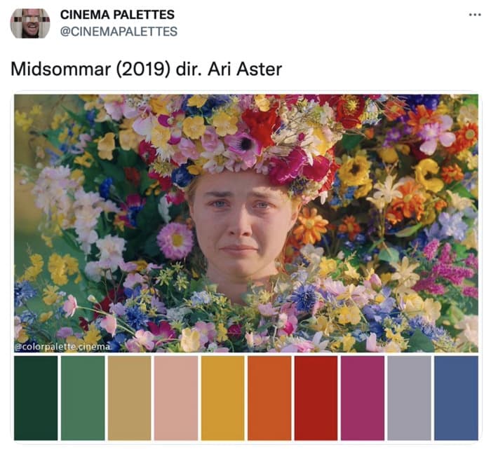 Color Palettes From Films - Midsommar