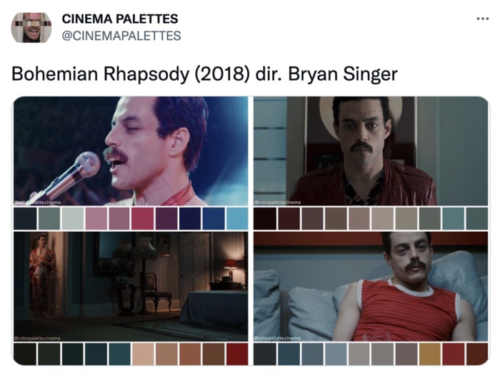 Color Palettes From Films - Bohemian Rhapsody