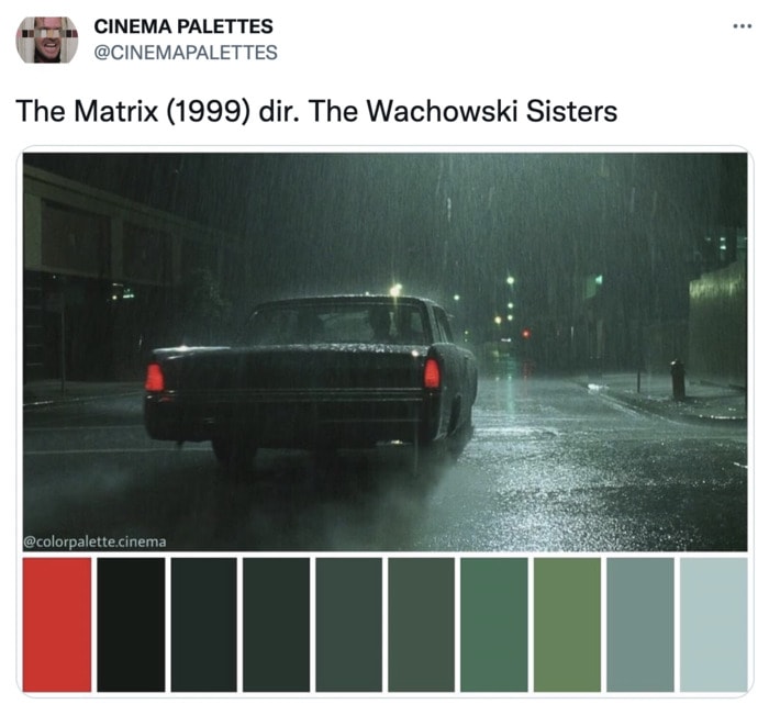 Color Palettes From Films - The Matrix