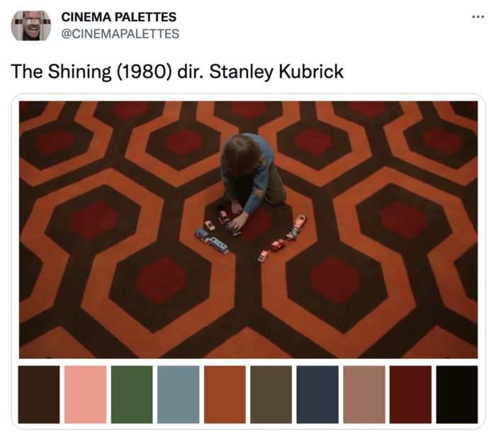 Color Palettes From Films - The Shining
