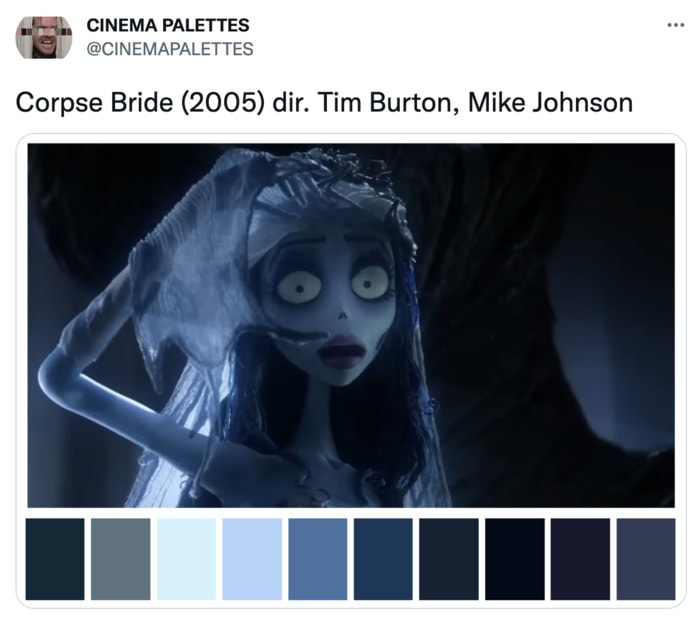 Color Palettes From Films - Corpse Bride