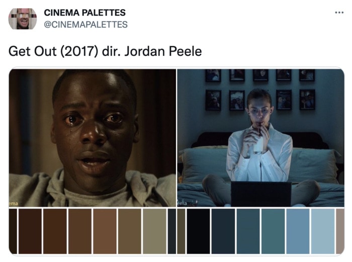 Color Palettes From Films - Get Out