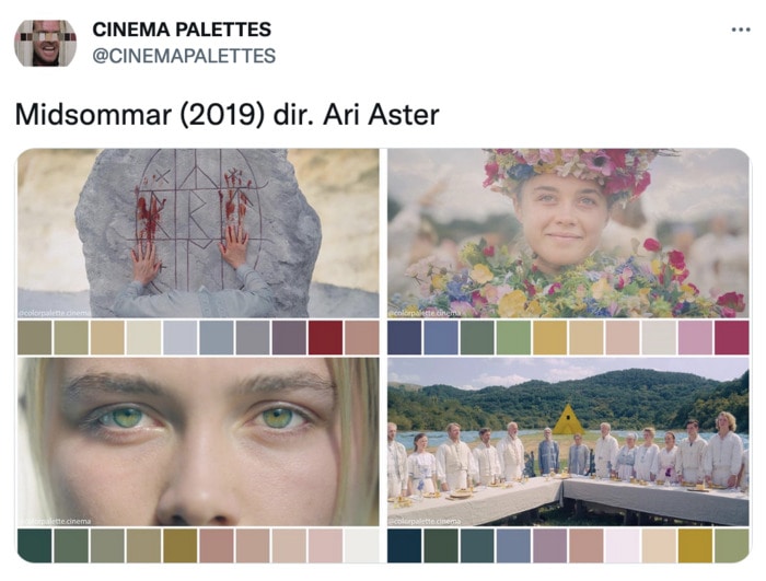Color Palettes From Films - Midsommar