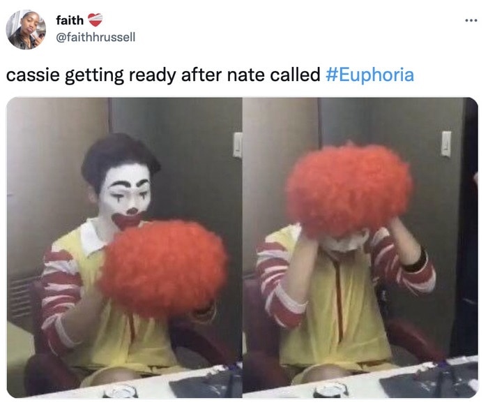 Euphoria Memes - cassie being a clown