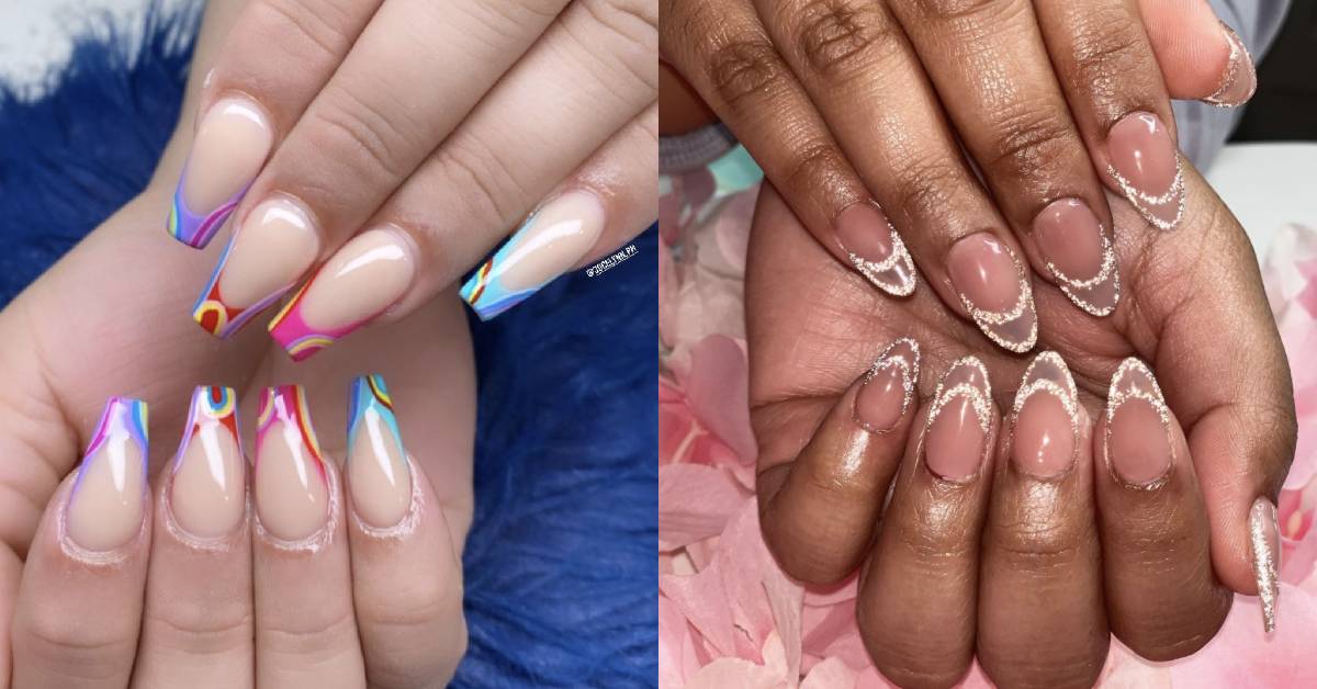 25 French Tip Nails For When The Original Won't Cut It - Let's Eat Cake 25 French Tip Nails For When The Original Won't Cut It - Let's Eat Cake