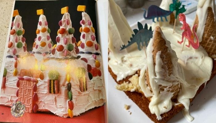 Funny Cakes - Christmas Tree Dino Cake
