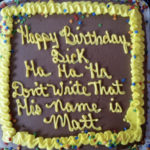 Funny Cakes - Happy Birthday Dick cake