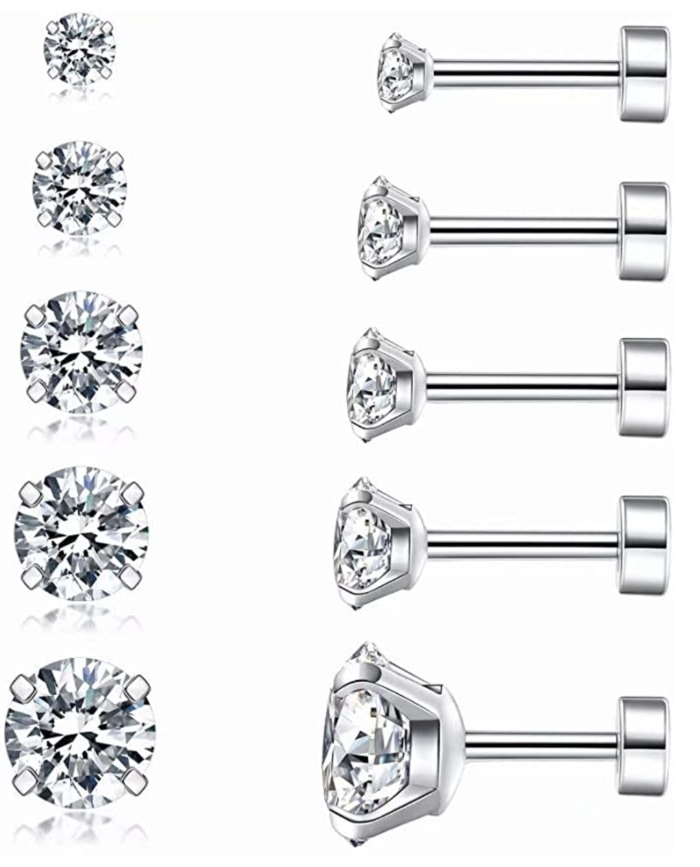 Helix Piercing Jewelry - Diamond Studs