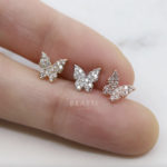 Helix Piercing Jewelry - Butterfly Studs