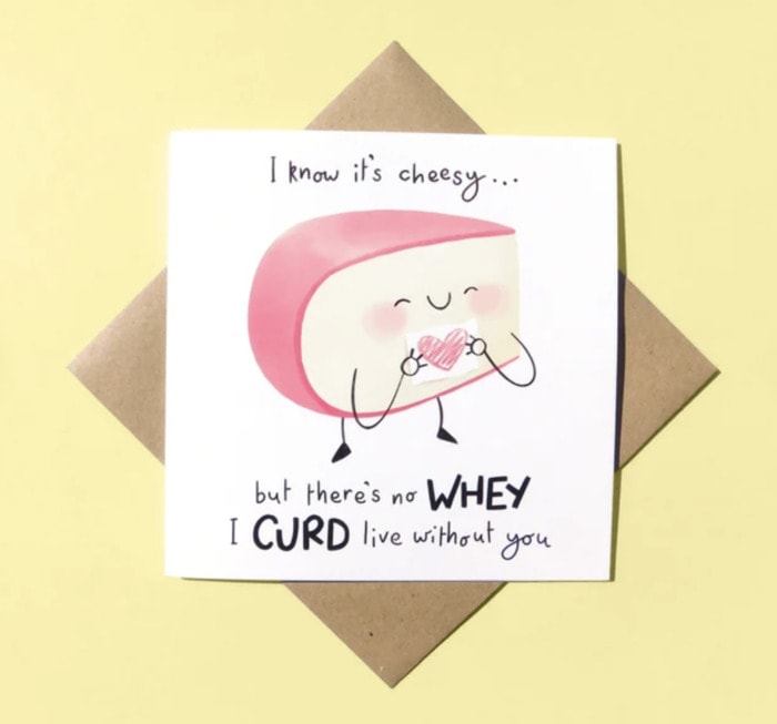 Love Puns - No whey I curd live without you