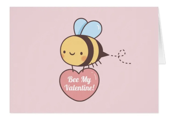 Love Puns - Bee my Valentine