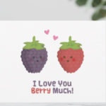 Love Puns - love you berry much
