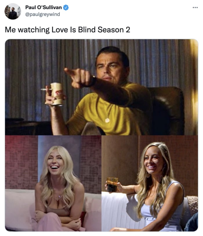 Love is Blind Tweets - Season 1 vs Season 2