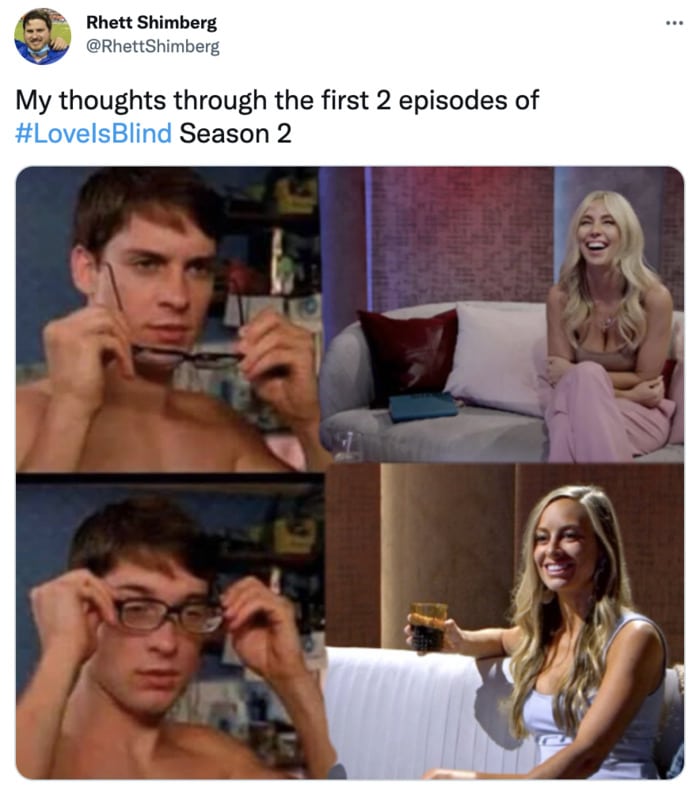 Love is Blind Tweets - spot the difference