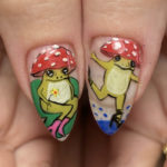 Mushroom Nails - toads with mushroom tops
