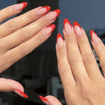 Red Nails - Red French Tips