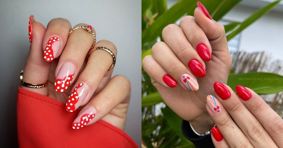 18 Red Nails Design Ideas for When You're Feeling Bold - Let's Eat Cake 18 Red Nails Design Ideas for When You're Feeling Bold - Let's Eat Cake