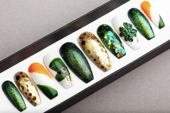 St Patricks Day Nails - Press On Set