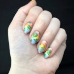 St Patricks Day Nails - Rainbow With Shamrocks