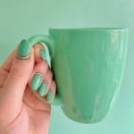St Patricks Day Nails - Green with Irish Flag