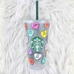 Starbucks Valentine's Cups Etsy - Coversation Hearts Cold Cup