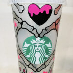 Starbucks Valentine's Cups Etsy - Skull Heart