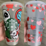 Starbucks Valentine's Cups Etsy - Jack Sally Nightmare Before Christmas