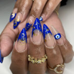Stiletto Nails - Evil Eye Cobalt Blue