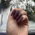 Stiletto Nails - Deep Purple Press Ons
