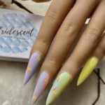 Stiletto Nails - Pastel Lightning Nails