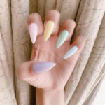 Stiletto Nails - Pastel Skittles Manicure