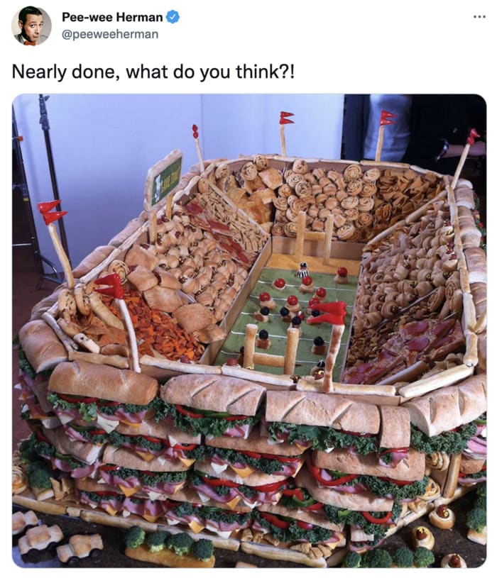 Super Bowl 2022 Memes Tweets - Pee-Wee Herman