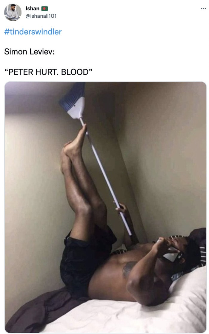 Tinder Swindler Tweets Memes - blood and enemies