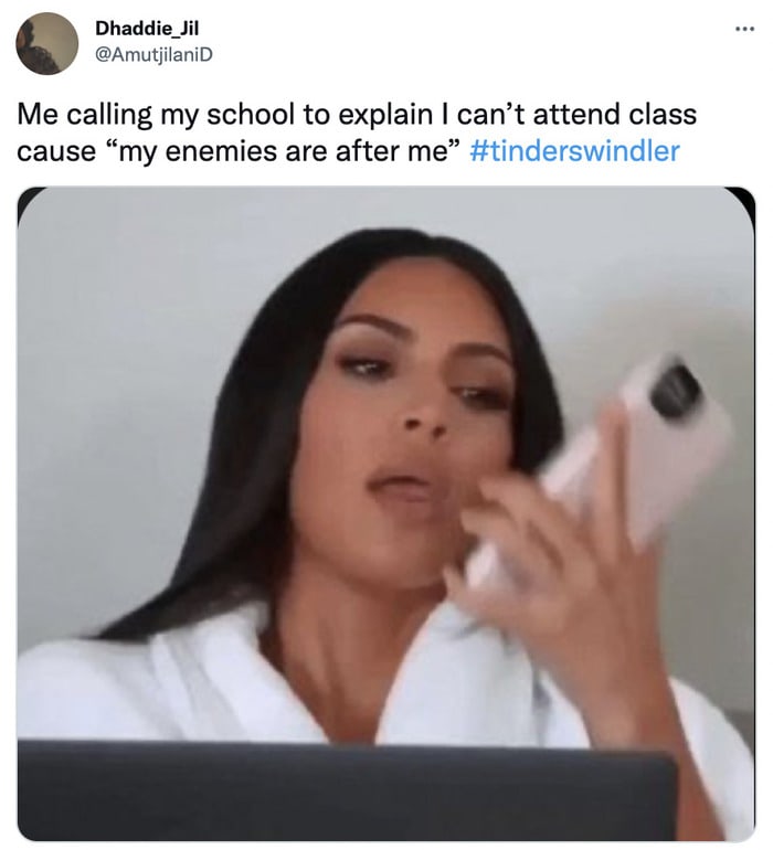 Tinder Swindler Tweets Memes - kim kardashian
