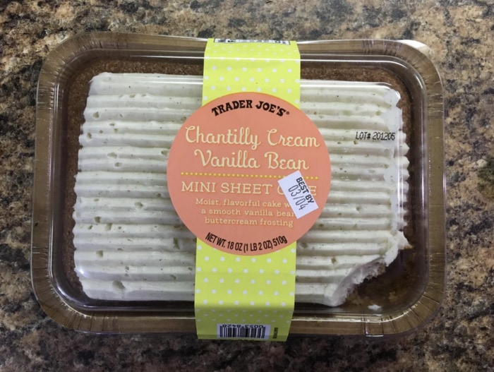 Trader Joe's Cake - Chantilly Cream Vanilla Bean