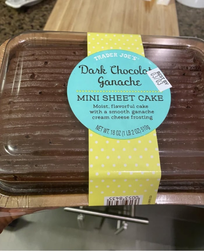 Trader Joe's Cake - Dark Chocolate Ganache