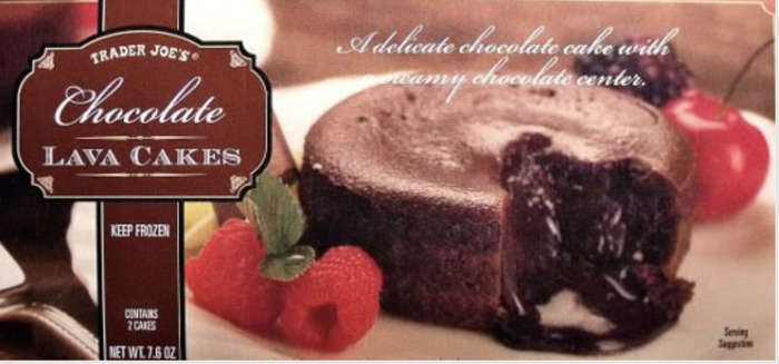 Trader Joe's Cake - Chocolate Lava Cakes