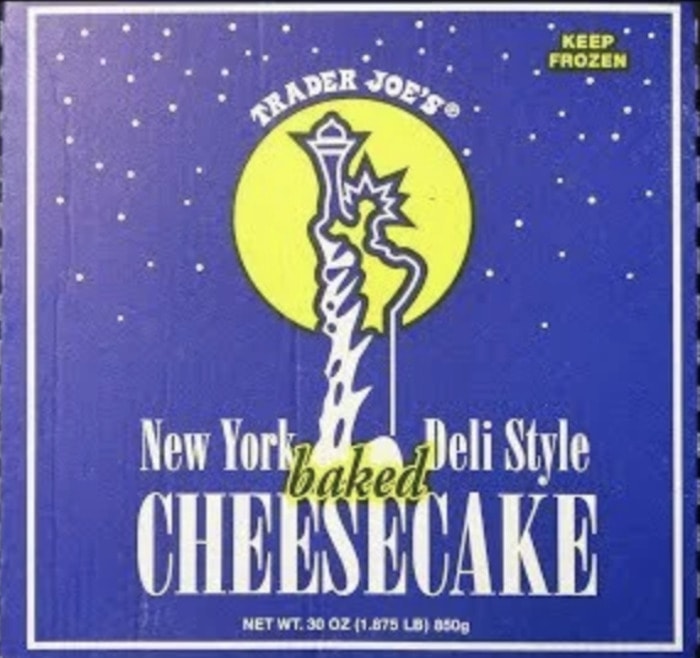 Trader Joe's Cake - New York Deli Style Cheesecake