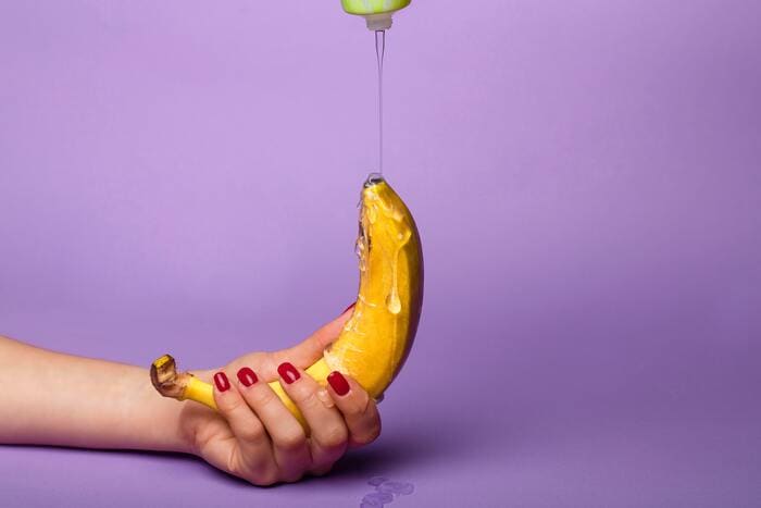 Types of Lube - lubricant on banana