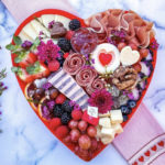 Valentine's Charcuterie Boards - heart shaped board