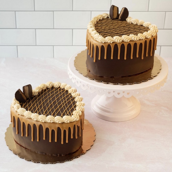 Vegan Treats Chocolate - Chocolate Peanut Butter Heart Cakes