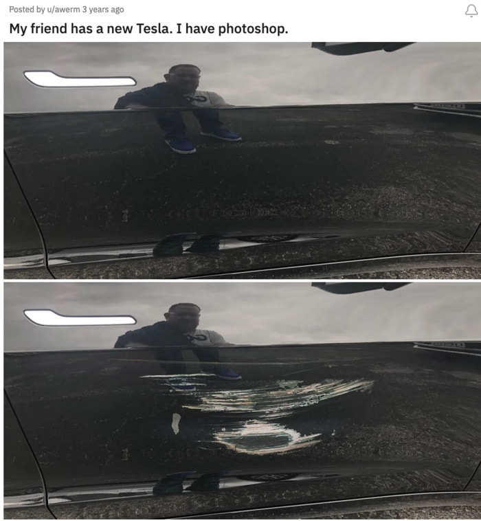 April Fool's Jokes - Tesla photoshop