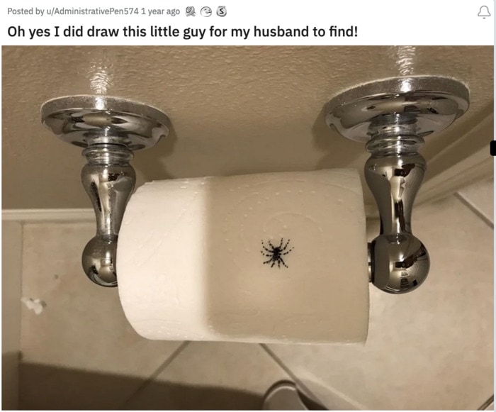 April Fool's Jokes - bug on toilet paper