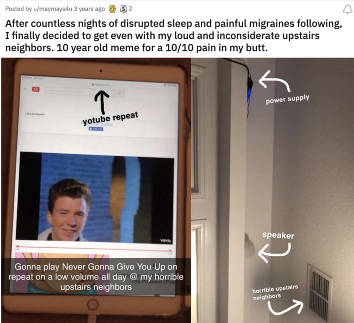 April Fool's Jokes - Rick Rolling neighbor